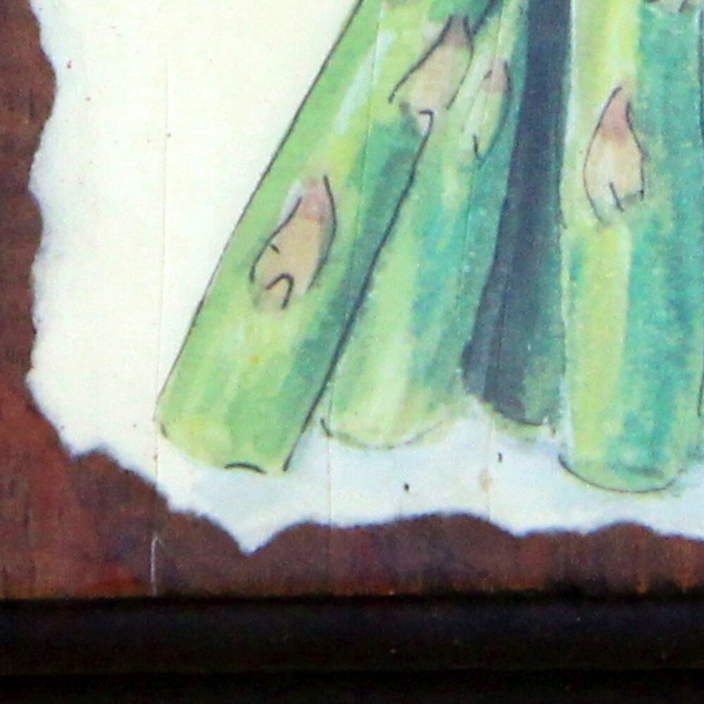 Set of 4 Vintage 70's Thayer Fruit and Vegetable Decoupage Wood Wall Plaques - Picture 5 of 11